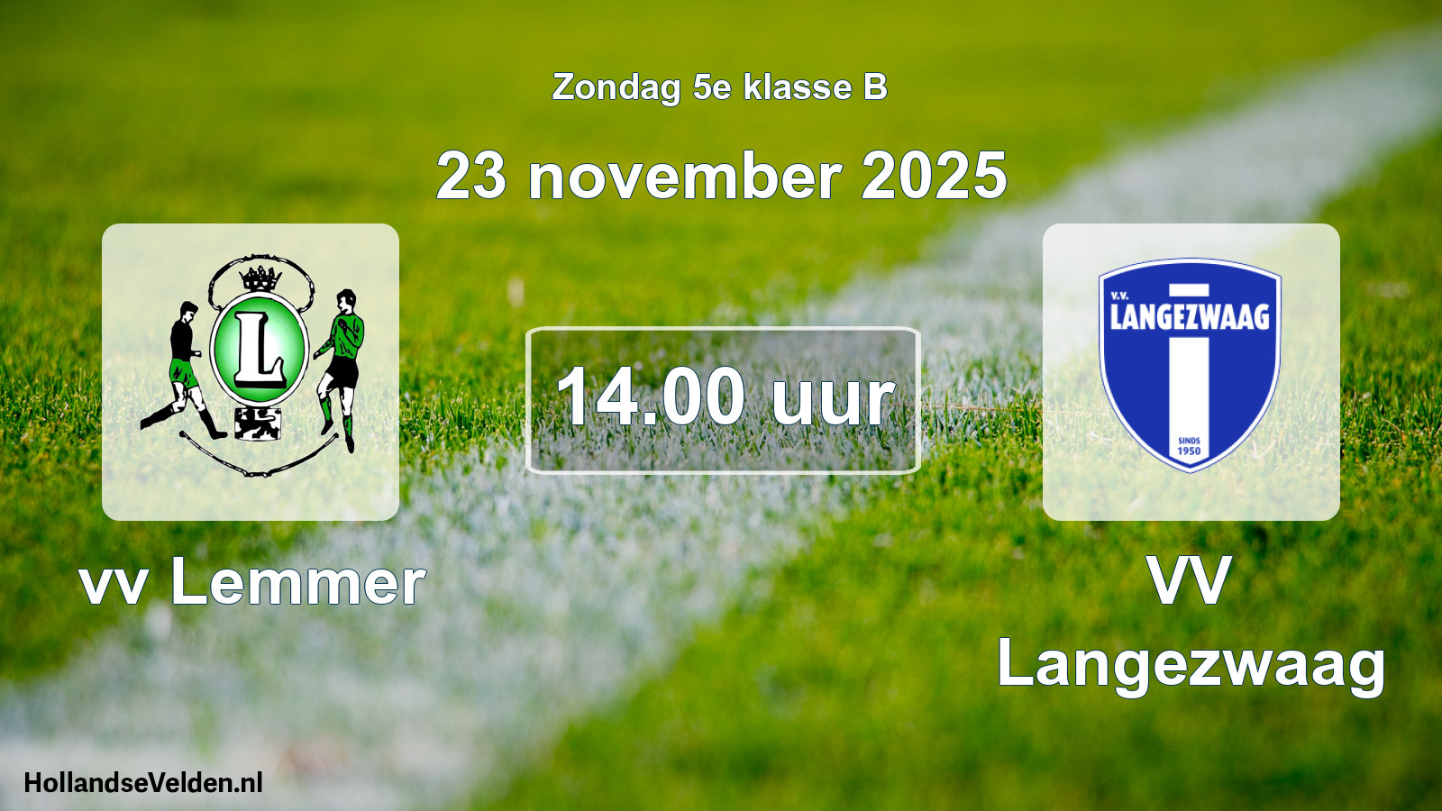 Scheduled Match: vv Lemmer - VV Langezwaag (23 November 2025)