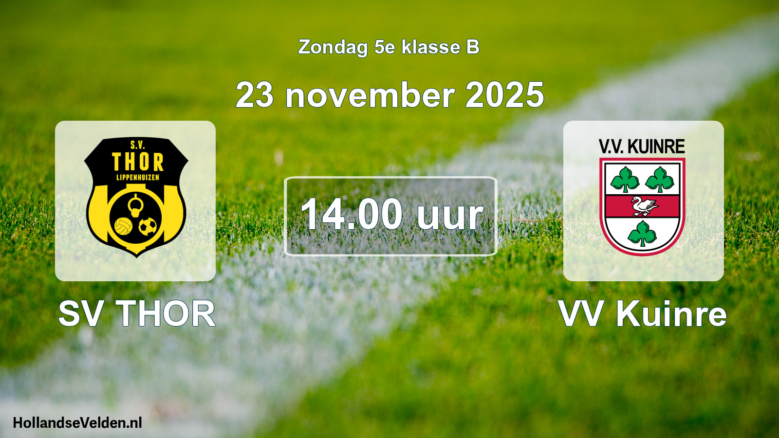 Scheduled Match: SV THOR - VV Kuinre (23 November 2025)