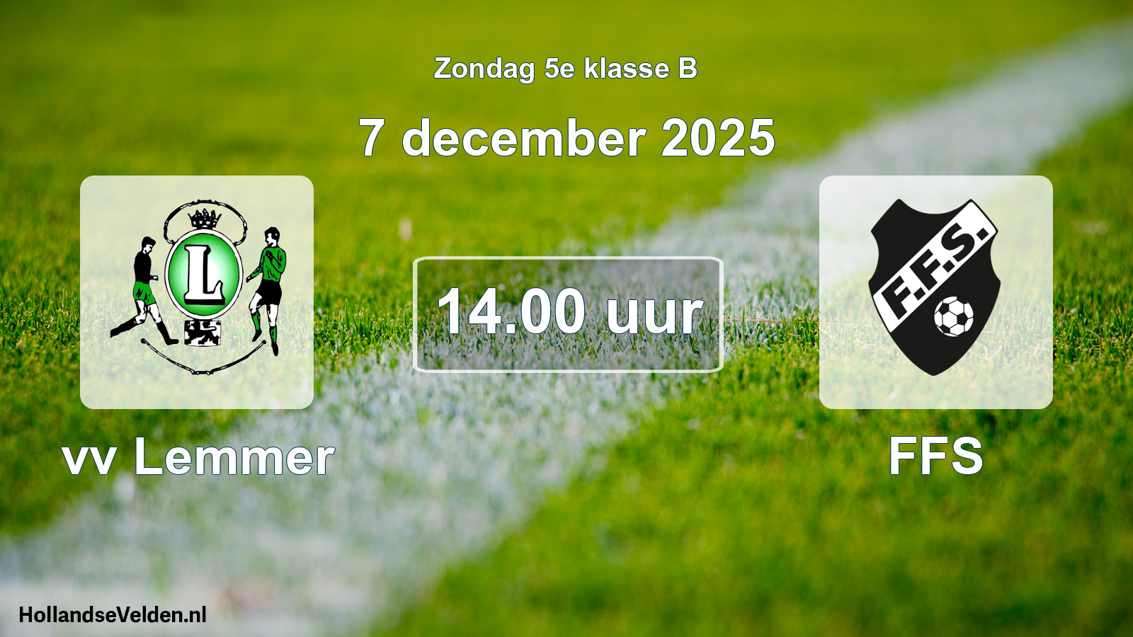 Scheduled Match: vv Lemmer - FFS (7 December 2025)