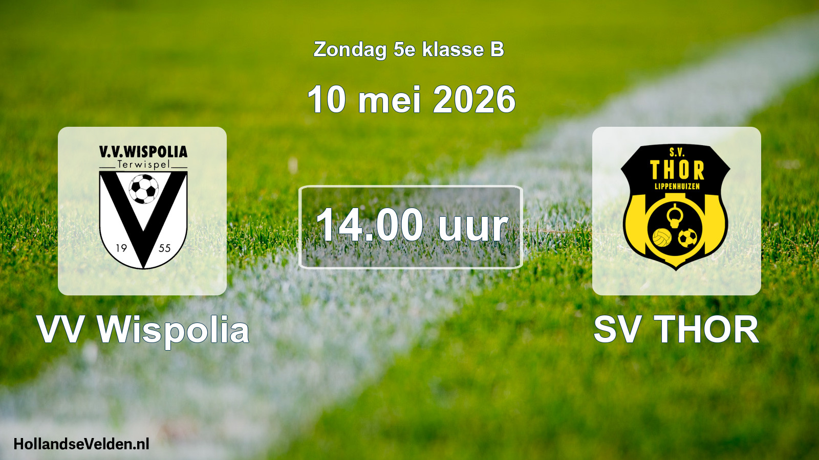 Scheduled Match: VV Wispolia - SV THOR (10 May 2026)
