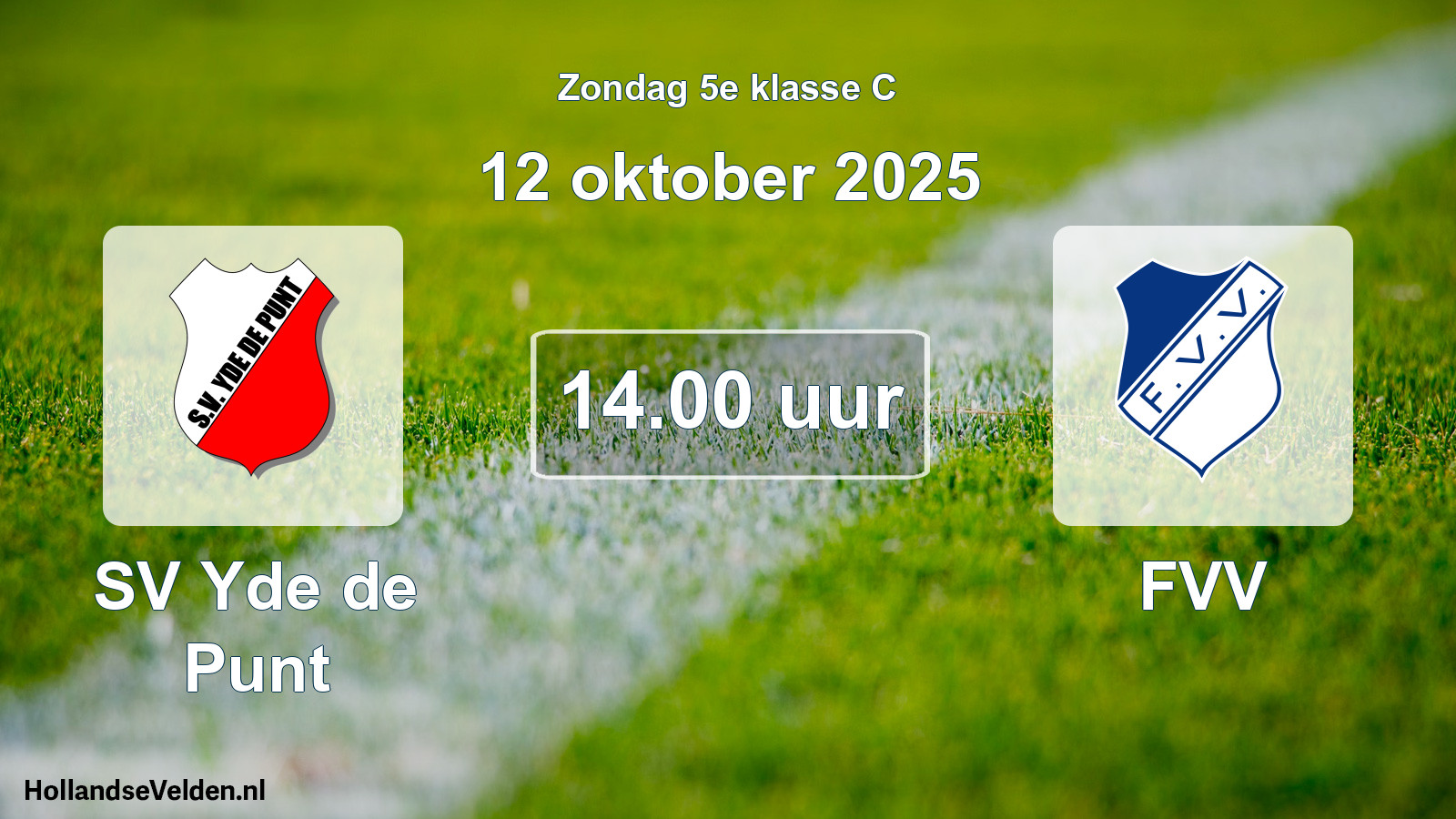 Scheduled Match: SV Yde de Punt - FVV (12 October 2025)
