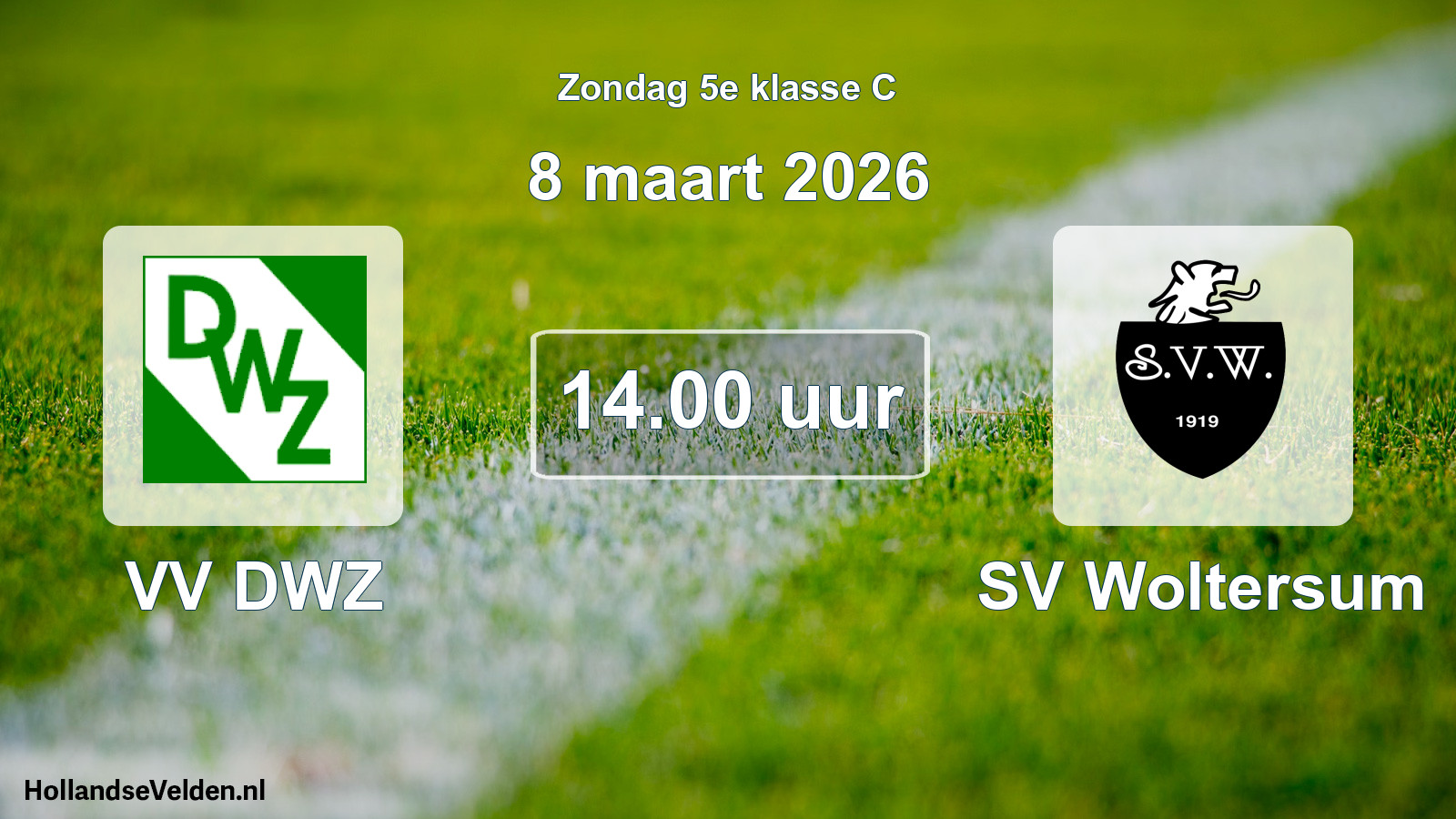 Scheduled Match: VV DWZ - SV Woltersum (8 March 2026)