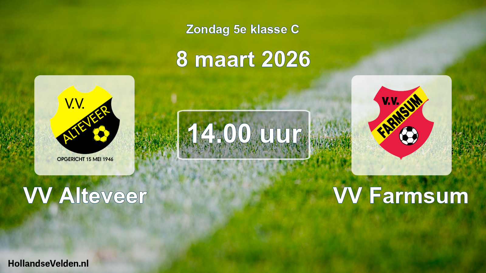 Scheduled Match: VV Alteveer - VV Farmsum (8 March 2026)