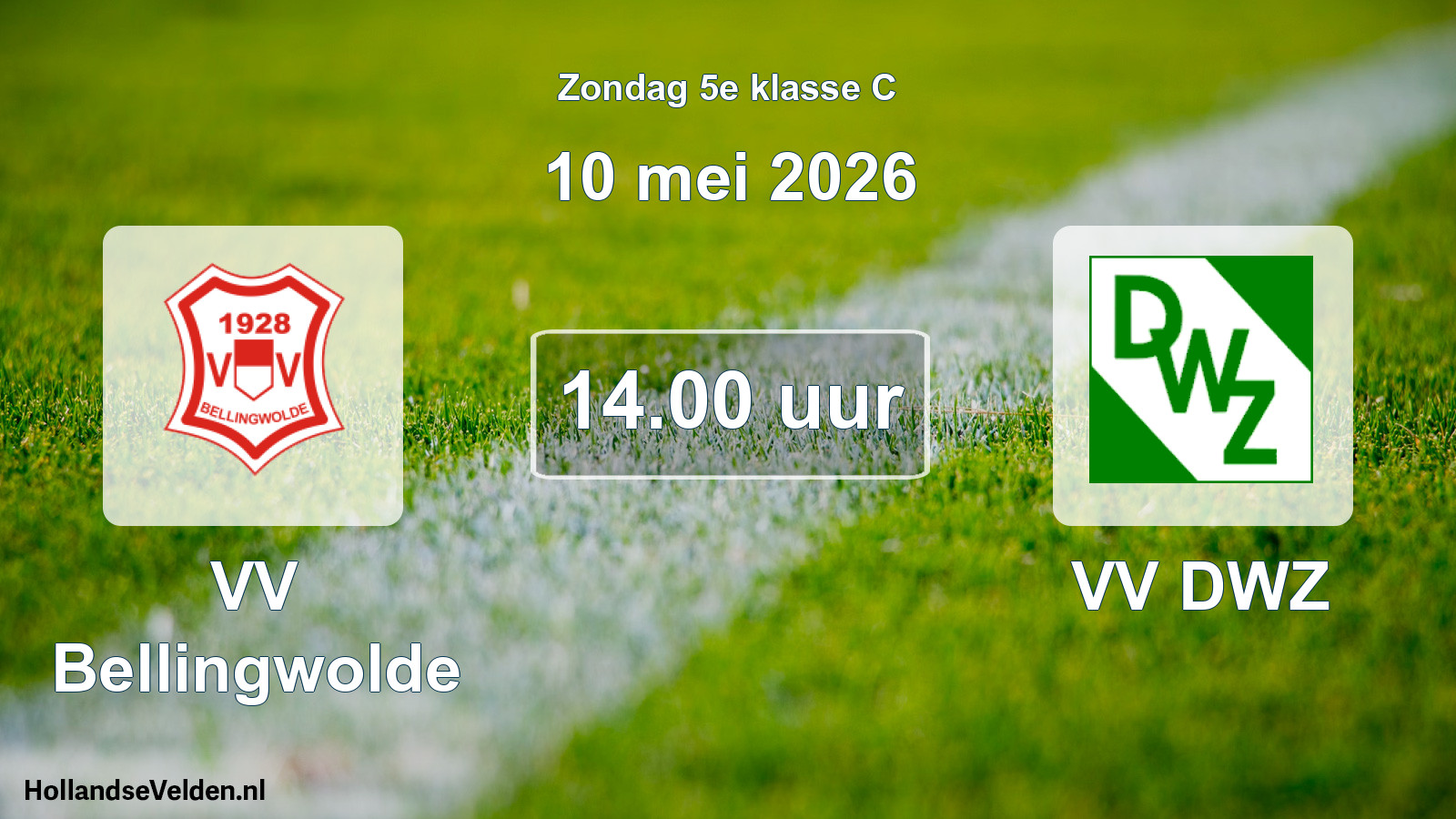 Scheduled Match: VV Bellingwolde - VV DWZ (10 May 2026)