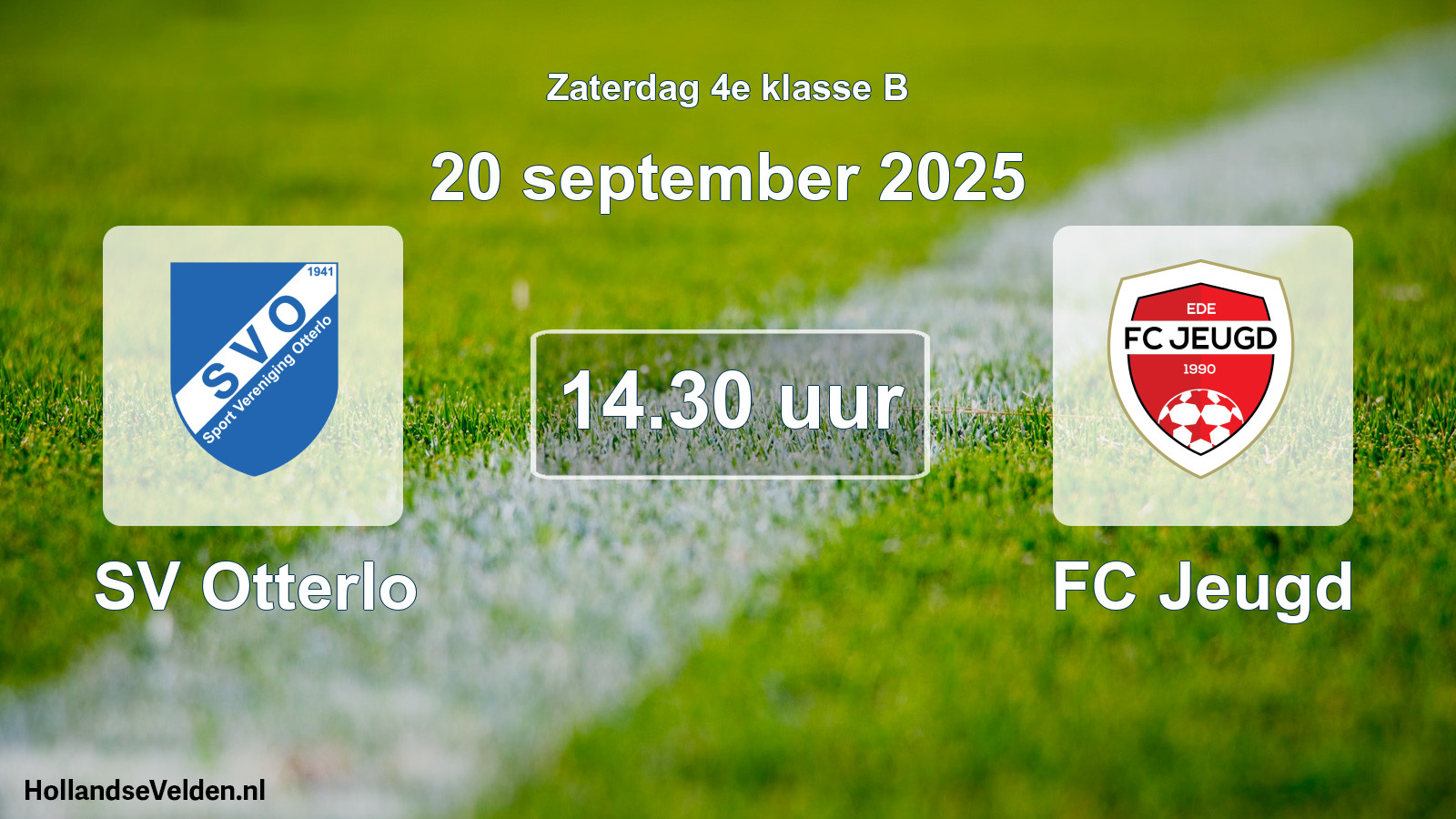 Geplande wedstrijd: SV Otterlo - FC Jeugd (20 september 2025)