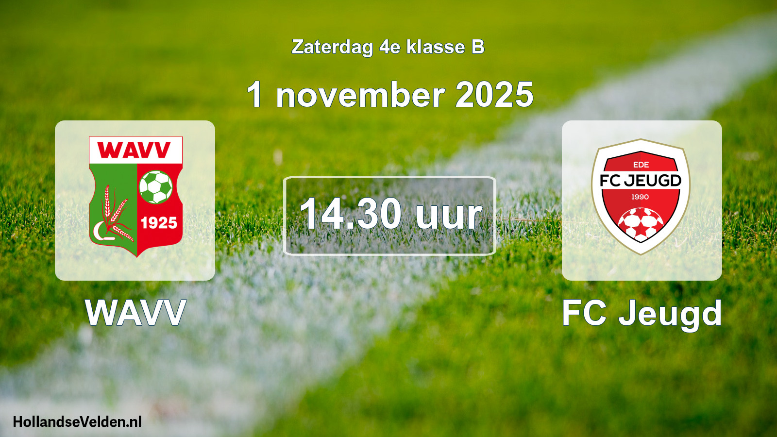 Geplande wedstrijd: WAVV - FC Jeugd (1 november 2025)