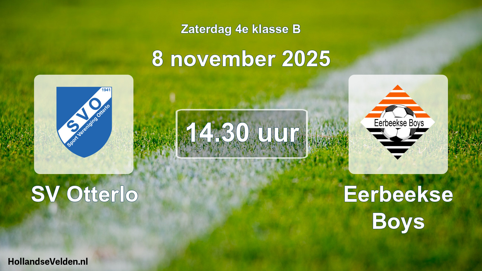 Scheduled Match: SV Otterlo - Eerbeekse Boys (8 November 2025)