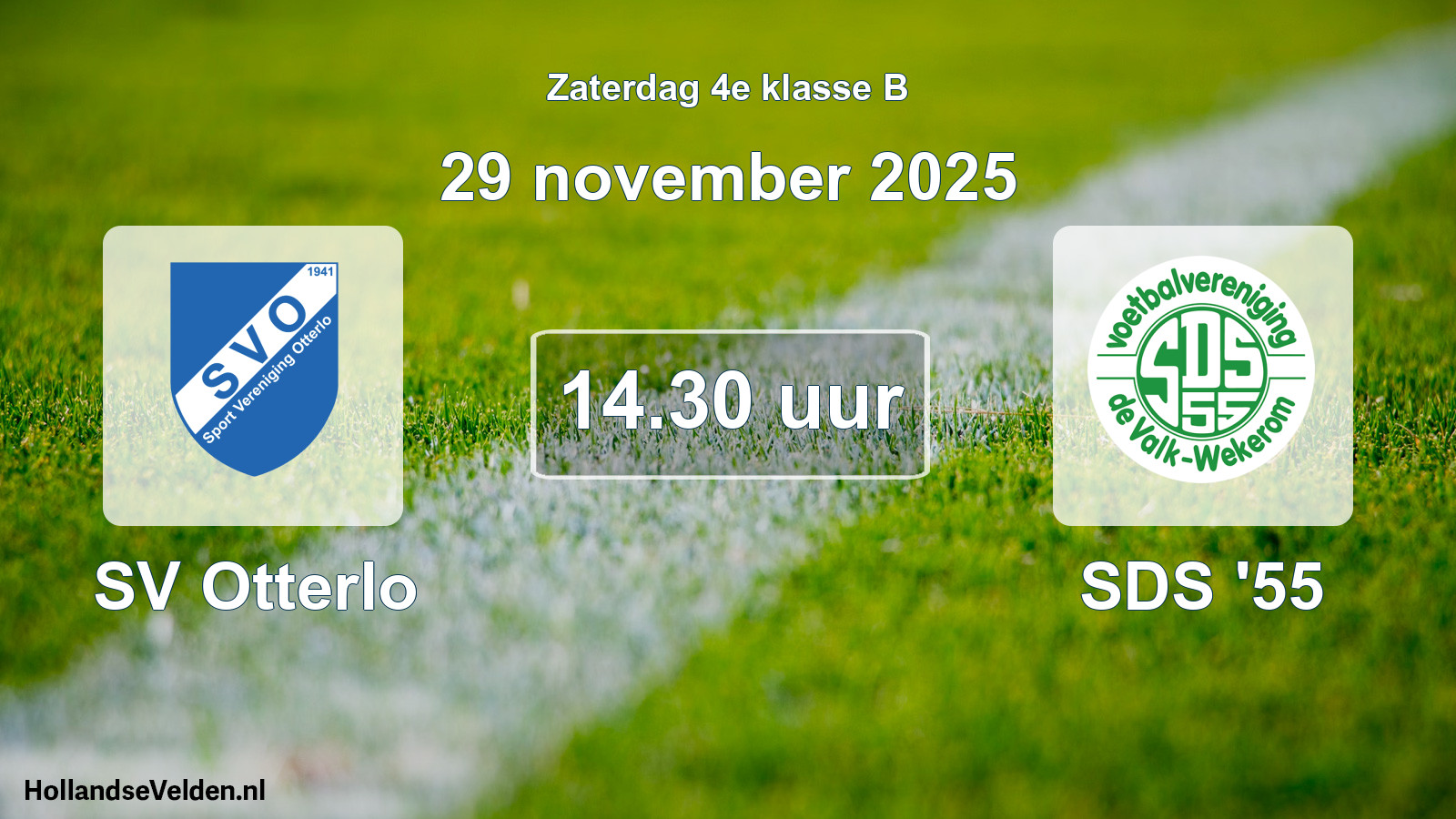 Geplande wedstrijd: SV Otterlo - SDS '55 (29 november 2025)