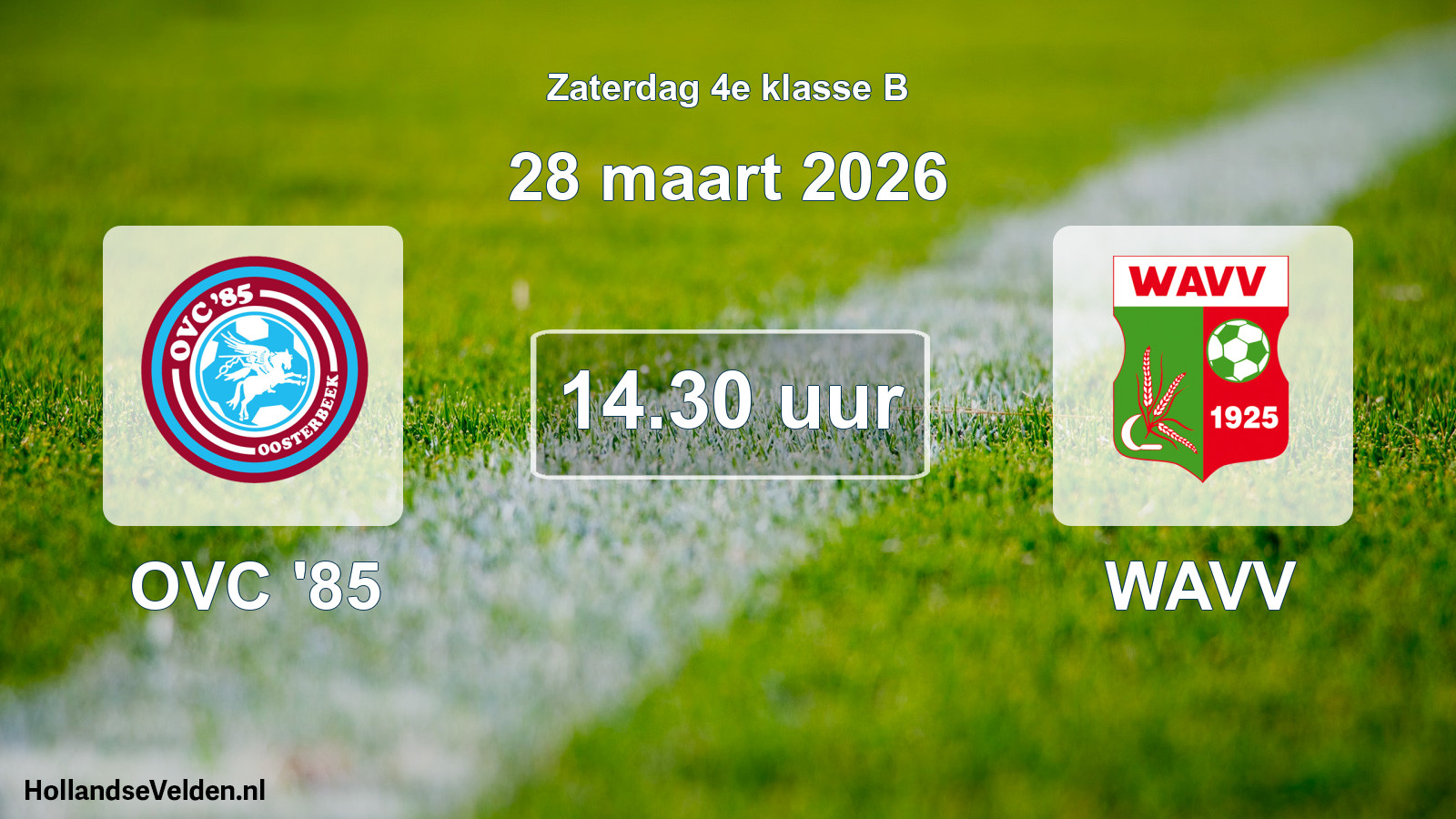 Scheduled Match: OVC '85 - WAVV (28 March 2026)