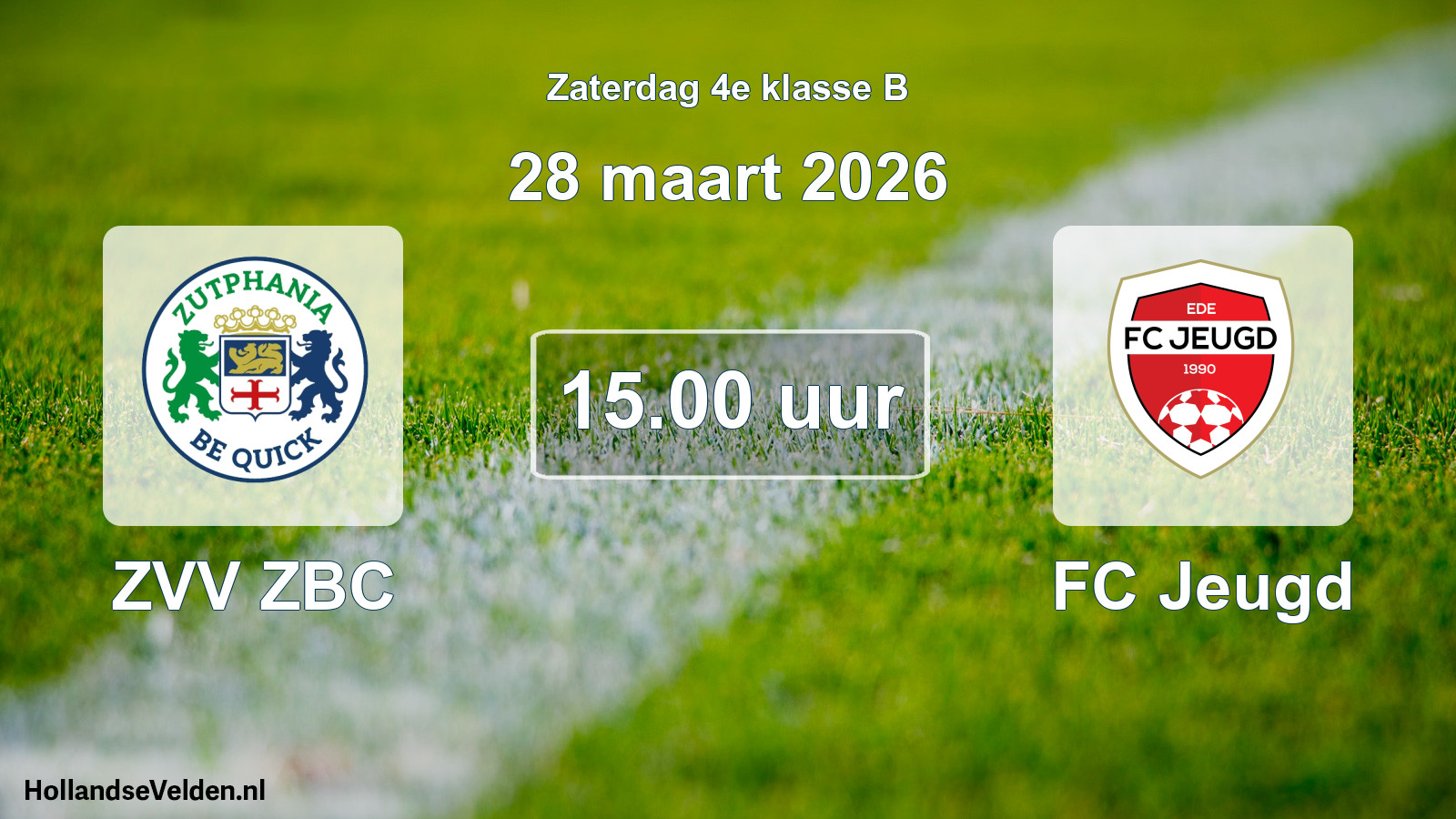 Scheduled Match: ZVV ZBC - FC Jeugd (28 March 2026)