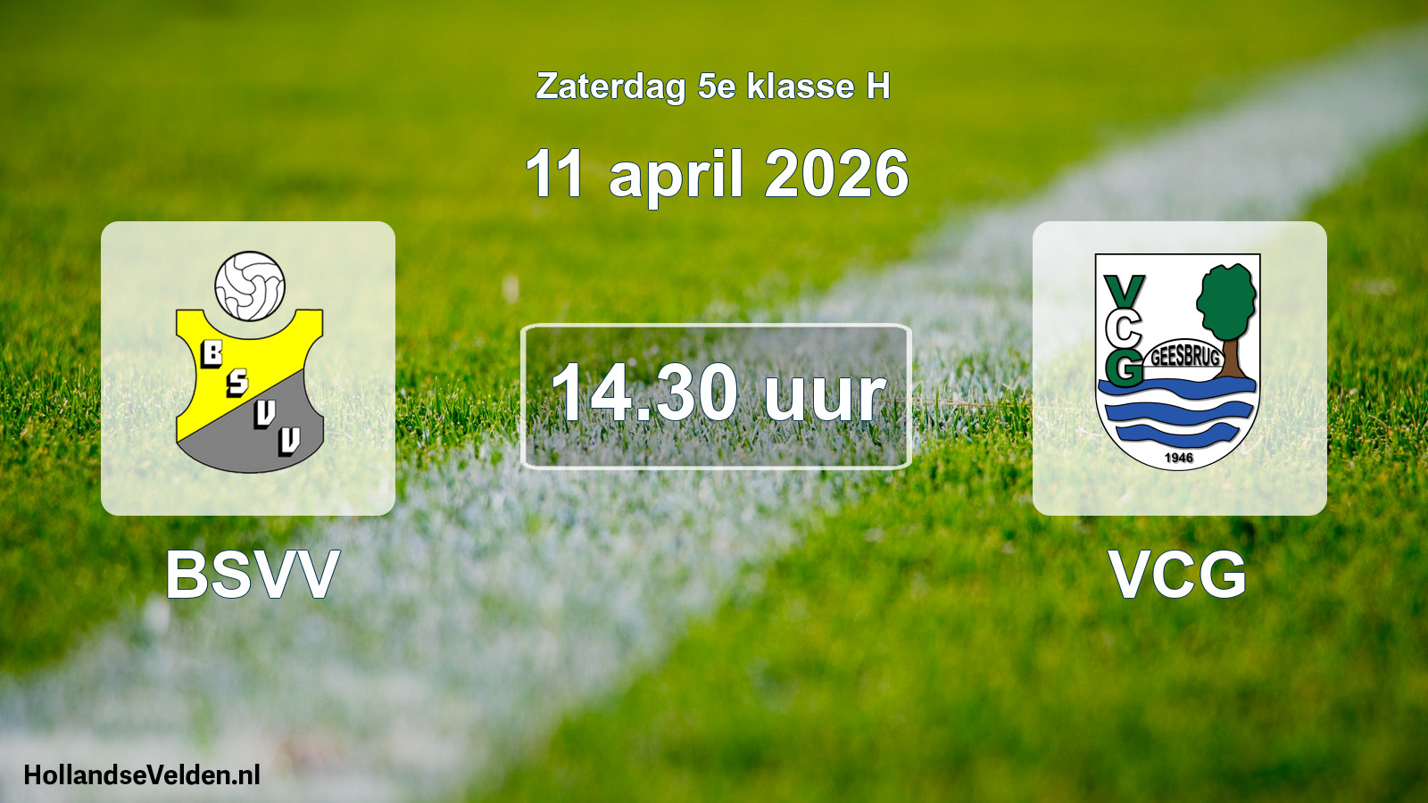 Scheduled Match: BSVV - VCG (11 April 2026)