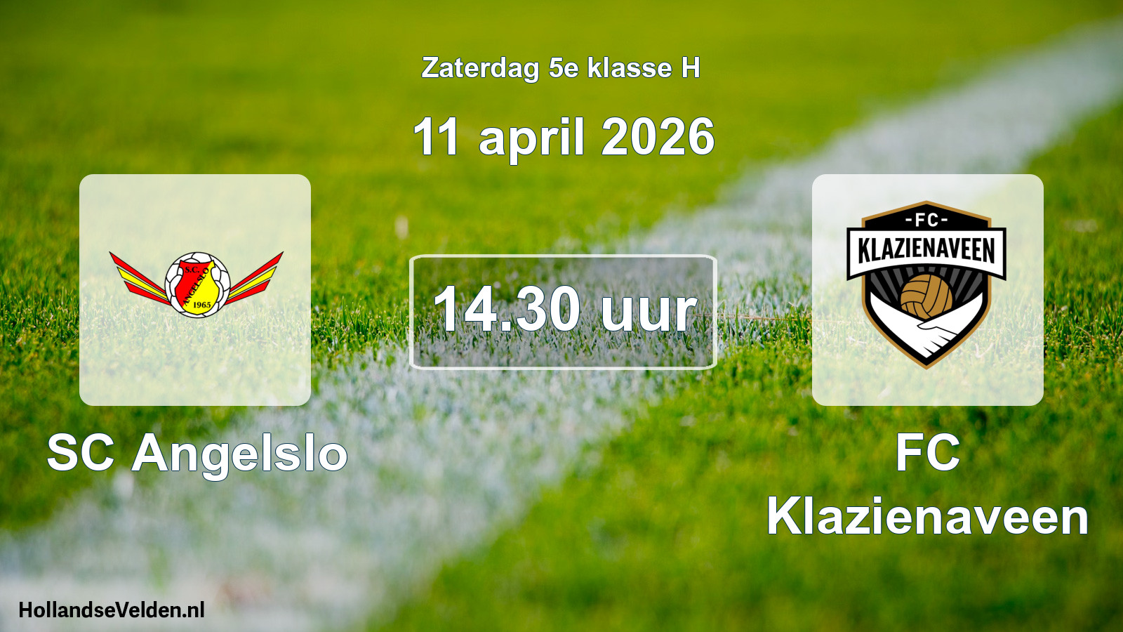 Scheduled Match: SC Angelslo - FC Klazienaveen (11 April 2026)