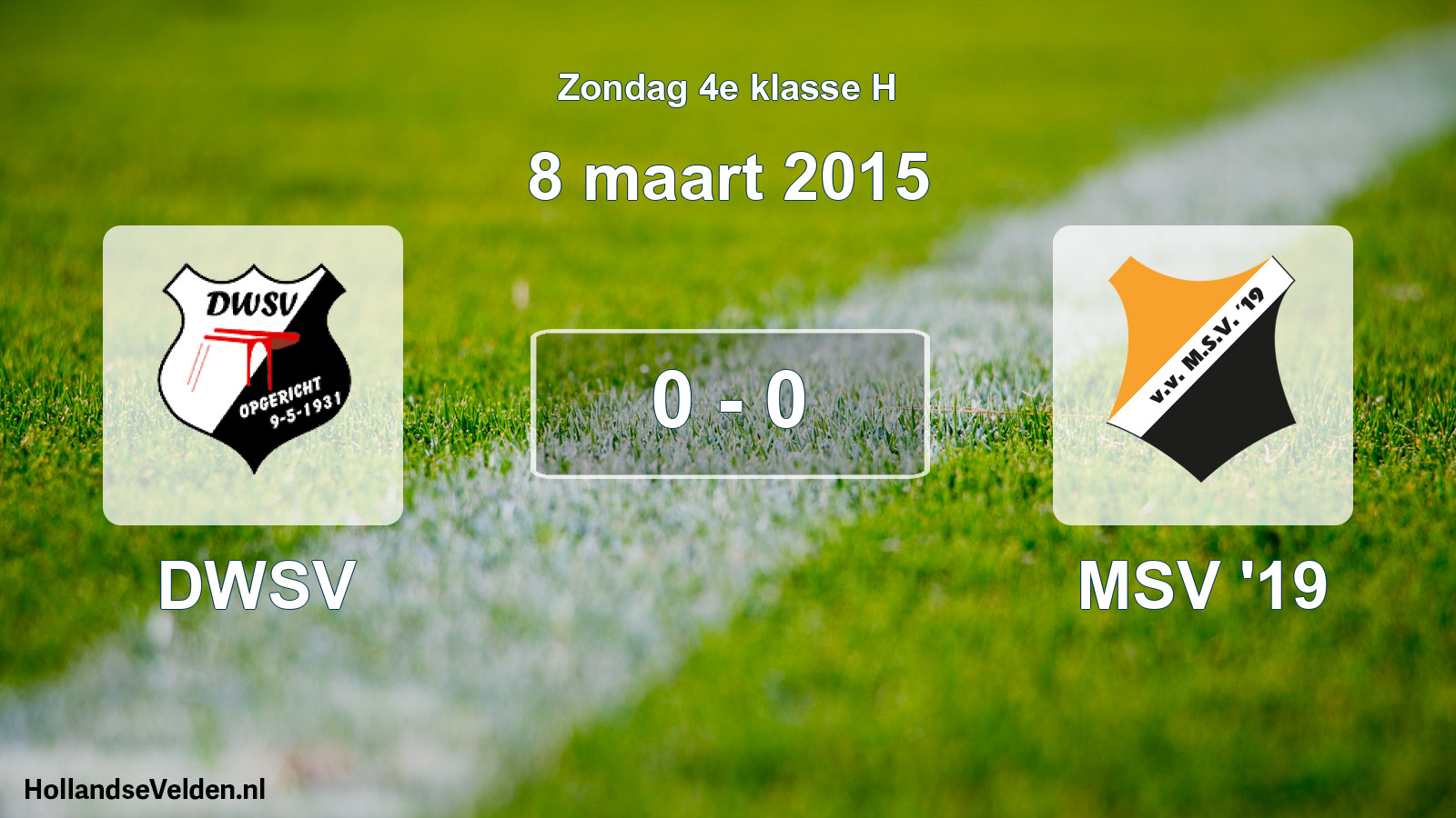 Total number of matches played: DWSV - MSV '19 0 - 0 (8 March 2015)