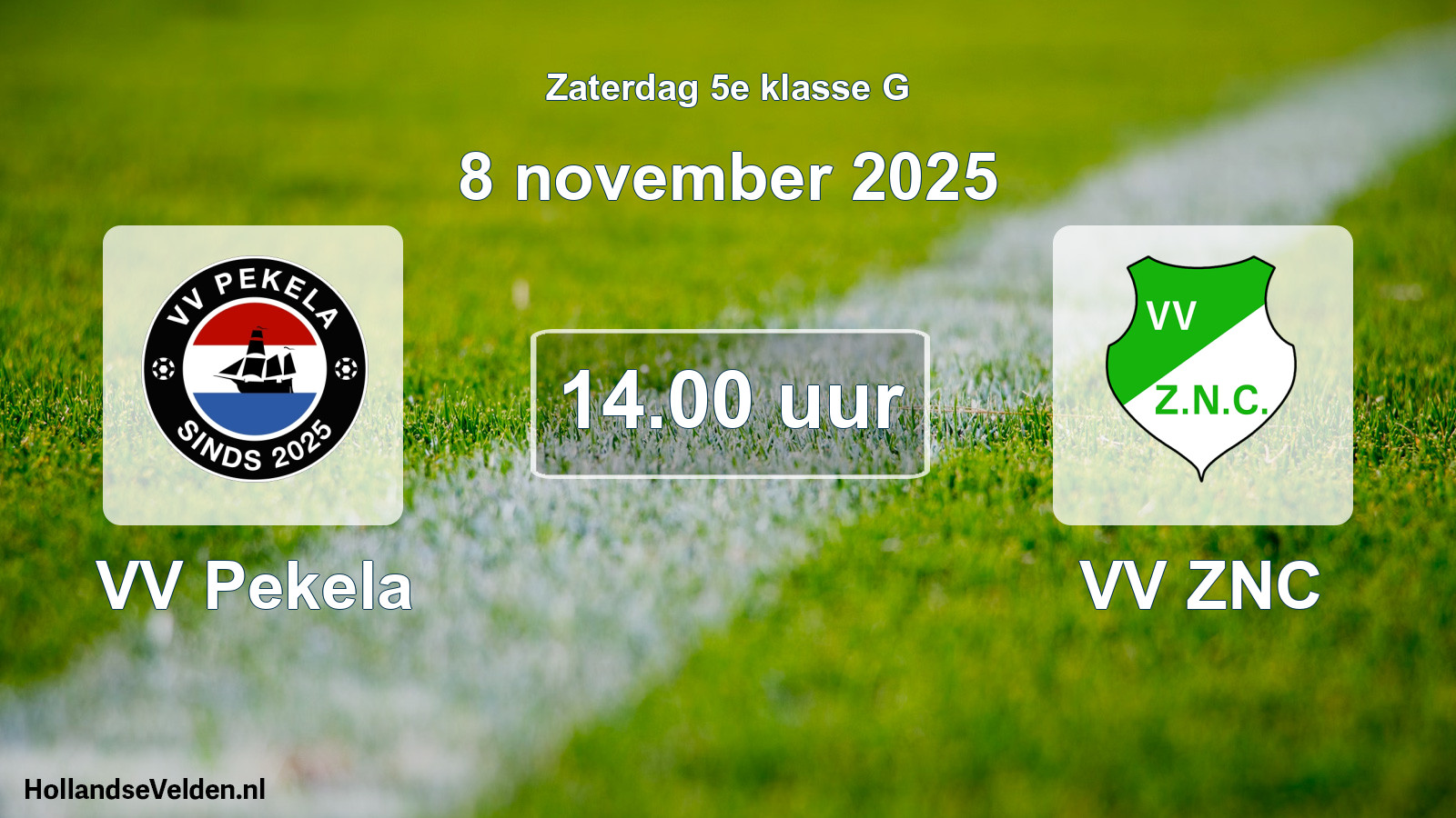 Scheduled Match: VV Pekela - VV ZNC (8 November 2025)