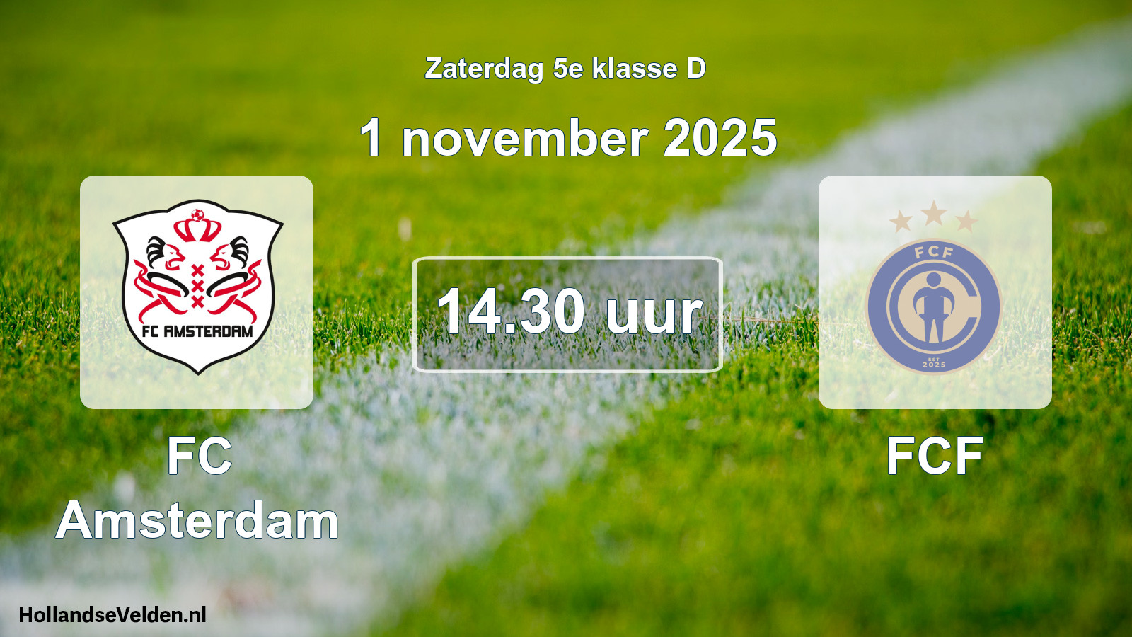 Scheduled Match: FC Amsterdam - FCF (1 November 2025)