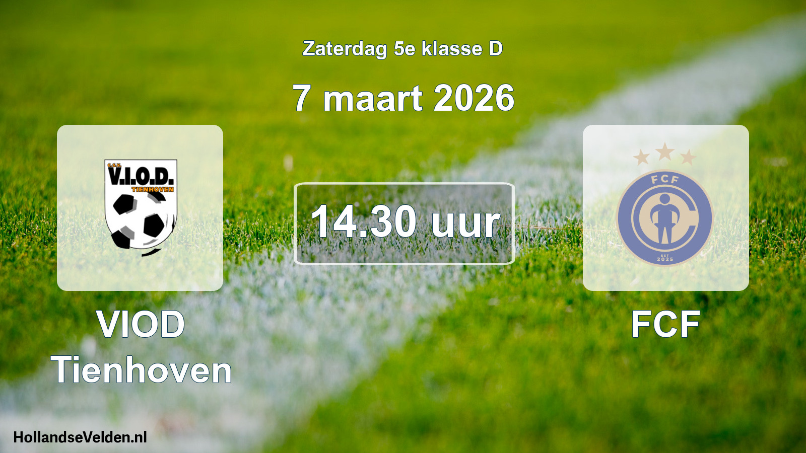 Scheduled Match: VIOD Tienhoven - FCF (7 March 2026)