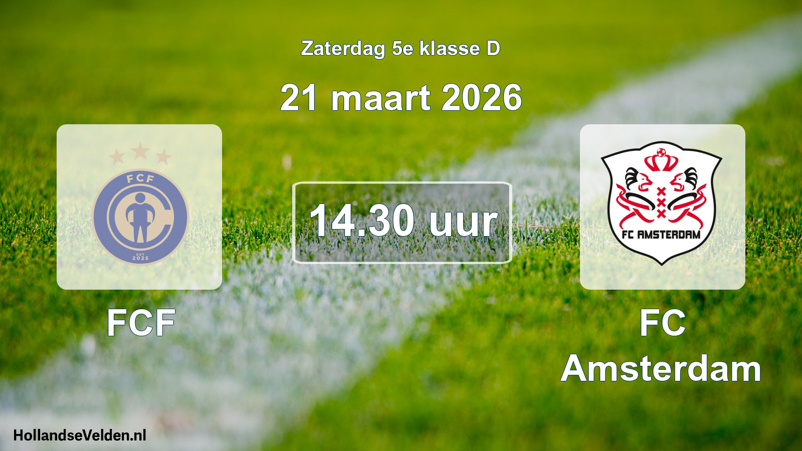 Scheduled Match: FCF - FC Amsterdam (21 March 2026)