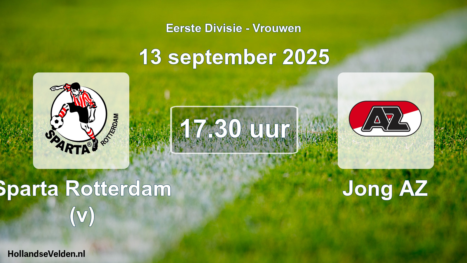 Geplande wedstrijd: Sparta Rotterdam (v) - Jong AZ (13 september 2025)