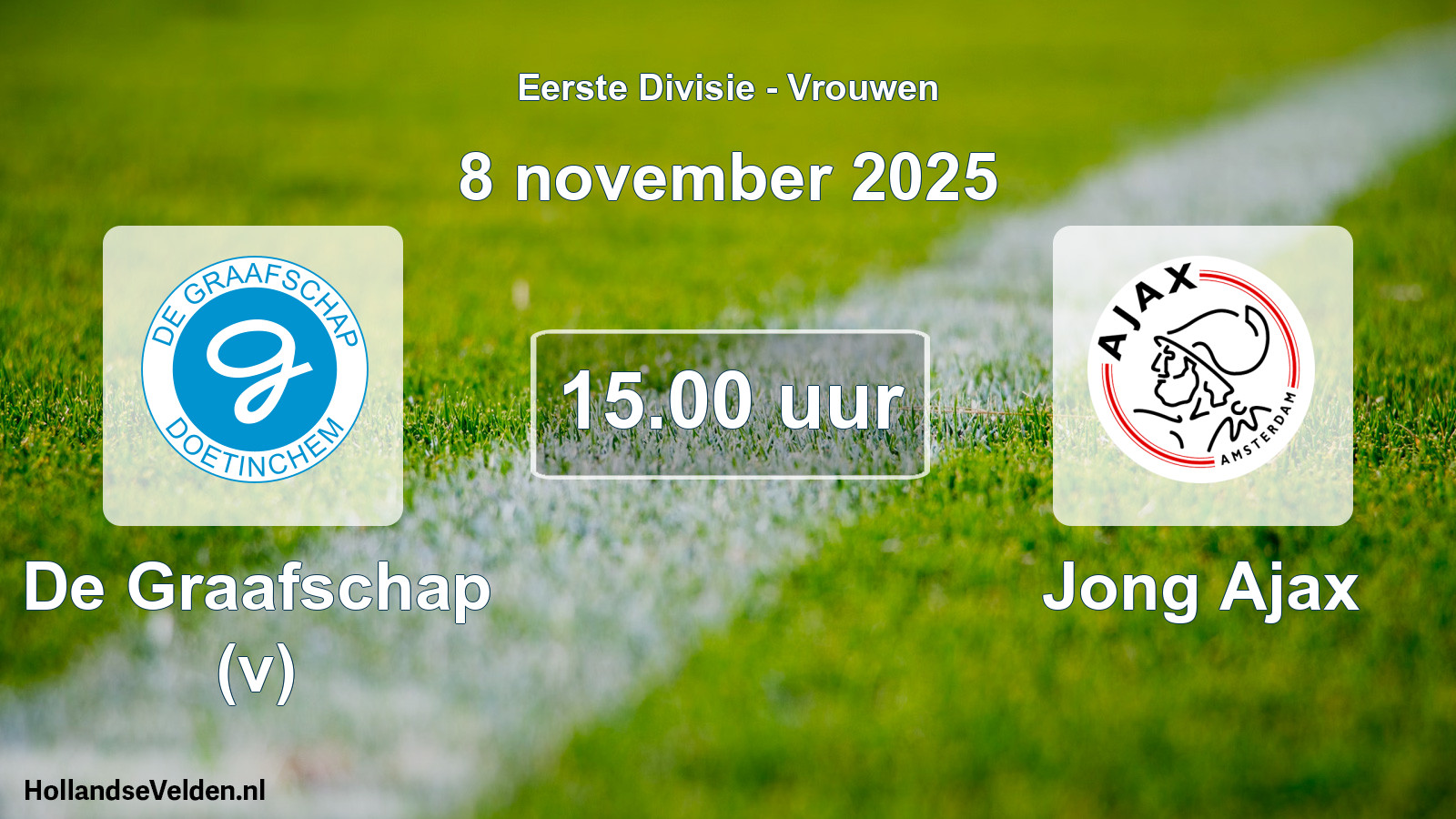 Geplande wedstrijd: De Graafschap (v) - Jong Ajax (8 november 2025)