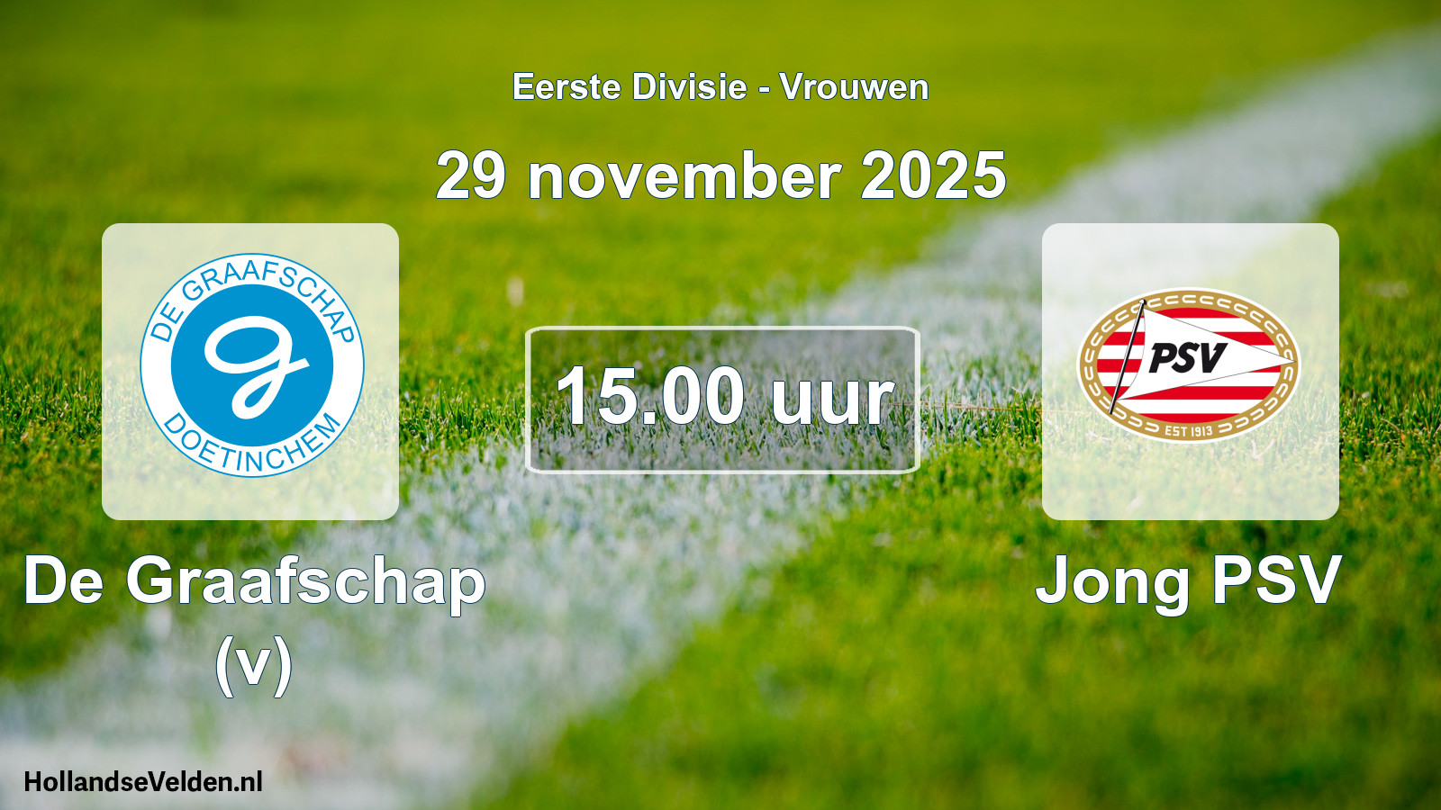 Geplande wedstrijd: De Graafschap (v) - Jong PSV (29 november 2025)