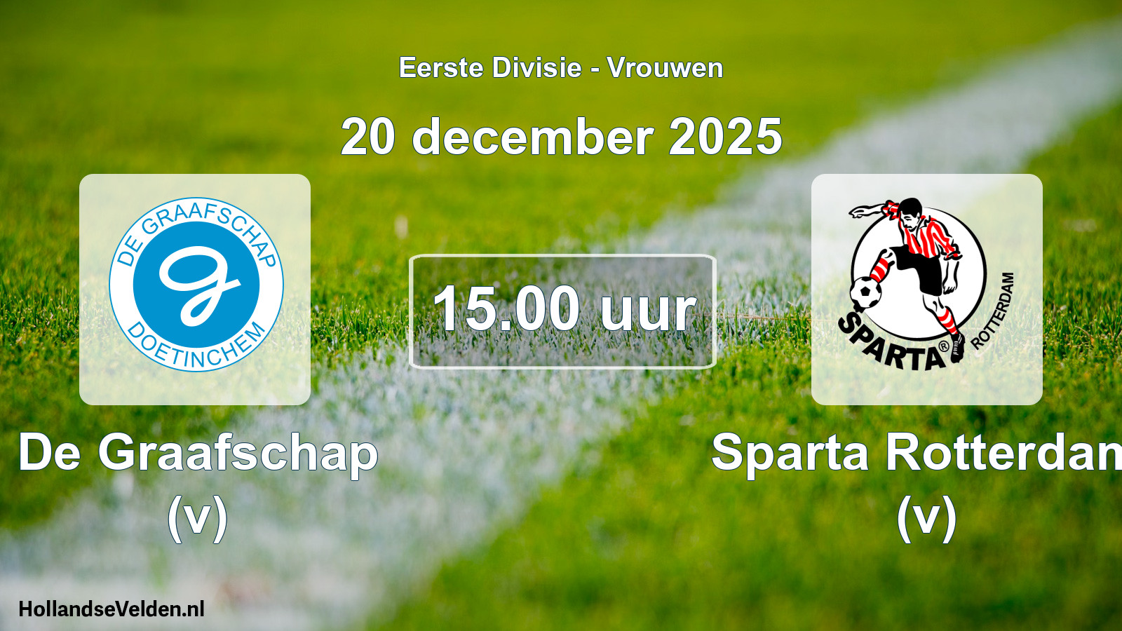 Geplande wedstrijd: De Graafschap (v) - Sparta Rotterdam (v) (20 december 2025)