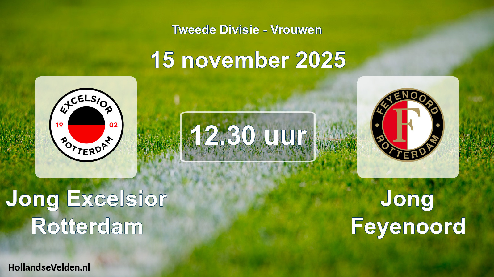 Geplande wedstrijd: Jong Excelsior Rotterdam - Jong Feyenoord (15 november 2025)