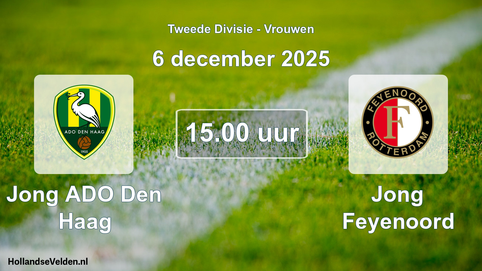Geplande wedstrijd: Jong ADO Den Haag - Jong Feyenoord (6 december 2025)