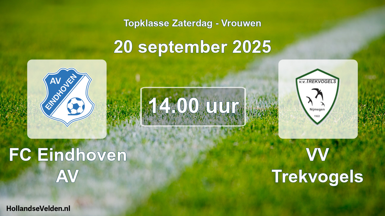 Scheduled Match: FC Eindhoven AV - VV Trekvogels (20 September 2025)