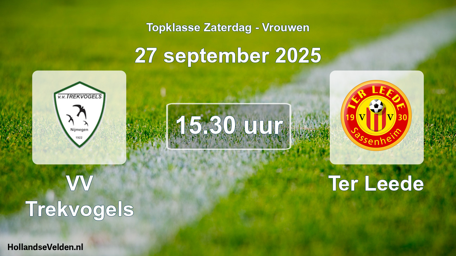Scheduled Match: VV Trekvogels - Ter Leede (27 September 2025)
