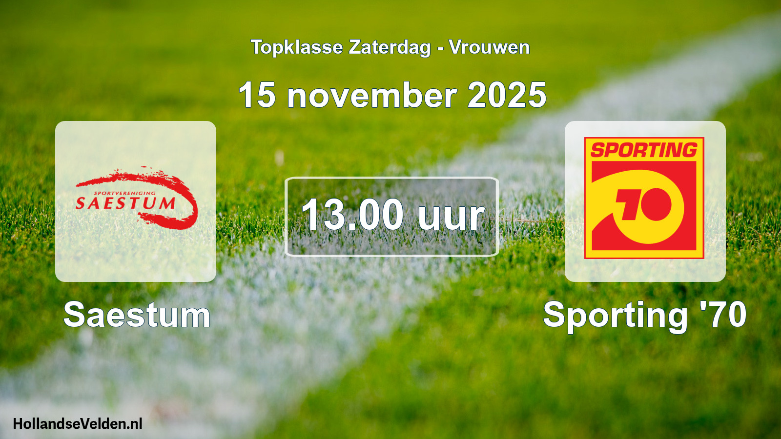 Scheduled Match: Saestum - Sporting '70 (15 November 2025)