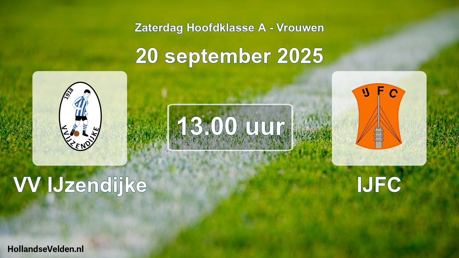 Scheduled Match: VV IJzendijke - IJFC (20 September 2025)