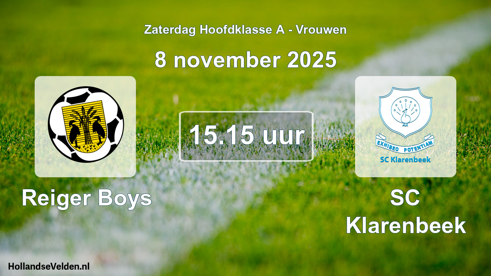 Scheduled Match: Reiger Boys - SC Klarenbeek (8 November 2025)