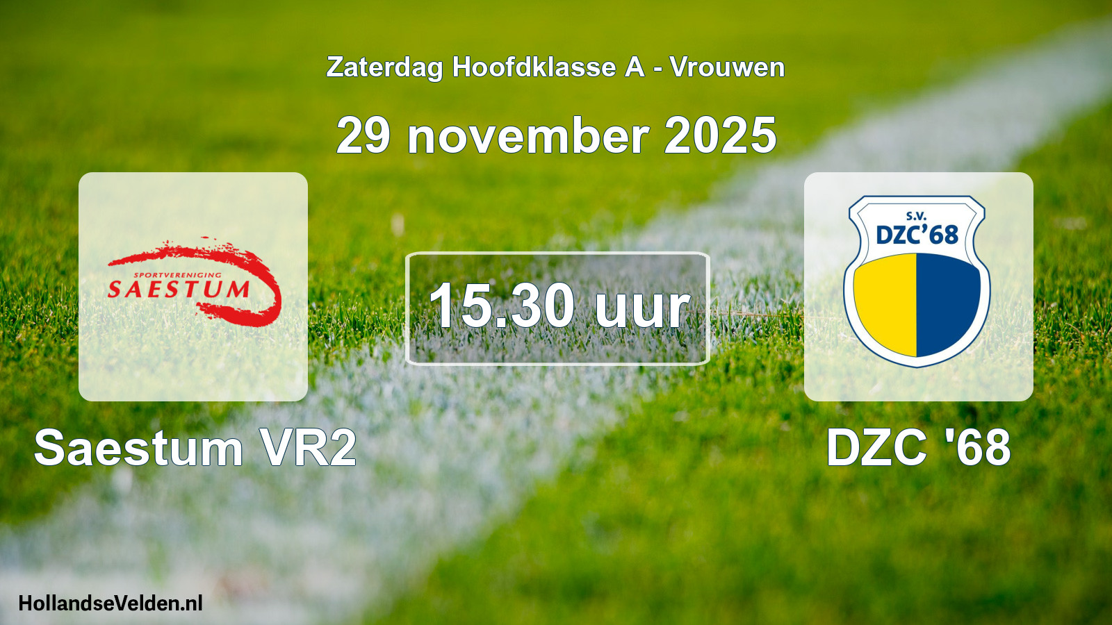 Scheduled Match: Saestum VR2 - DZC '68 (29 November 2025)