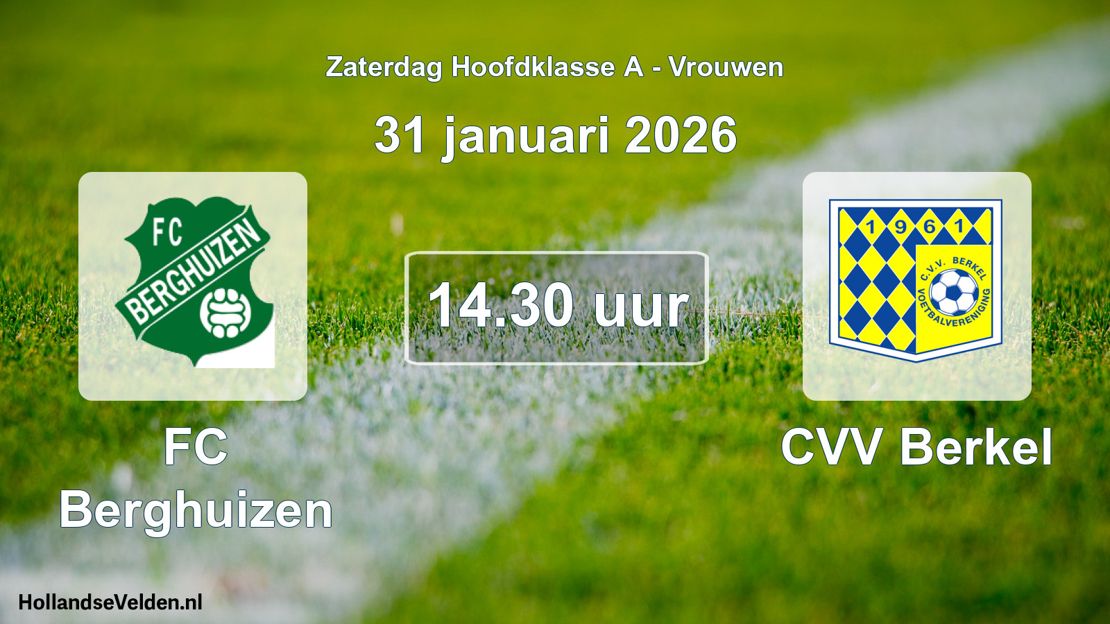 Scheduled Match: FC Berghuizen - CVV Berkel (31 January 2026)
