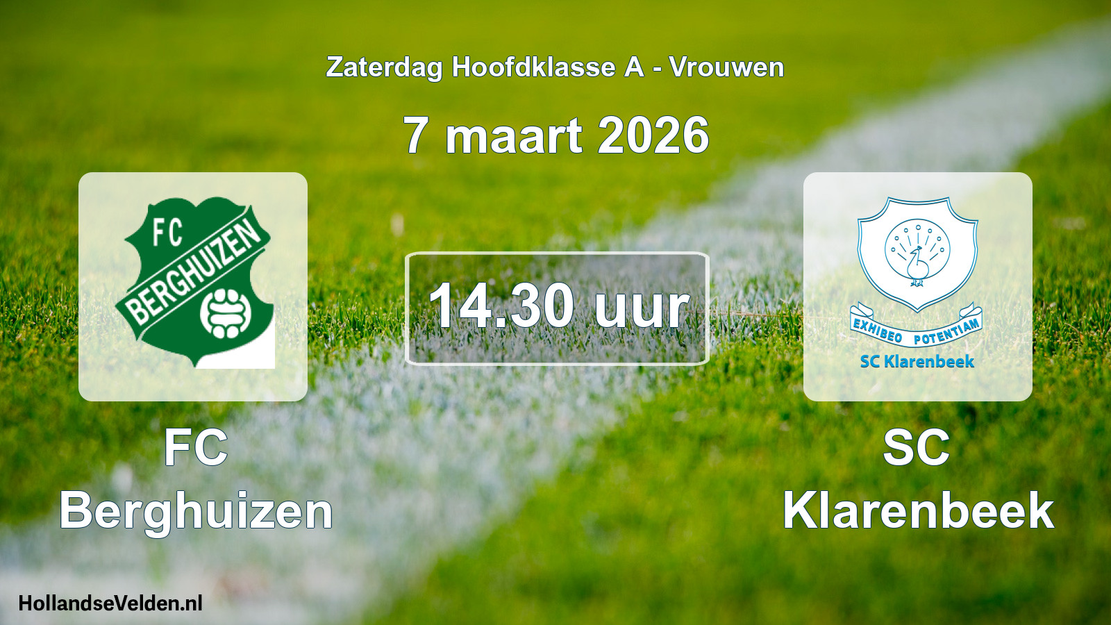 Scheduled Match: FC Berghuizen - SC Klarenbeek (7 March 2026)