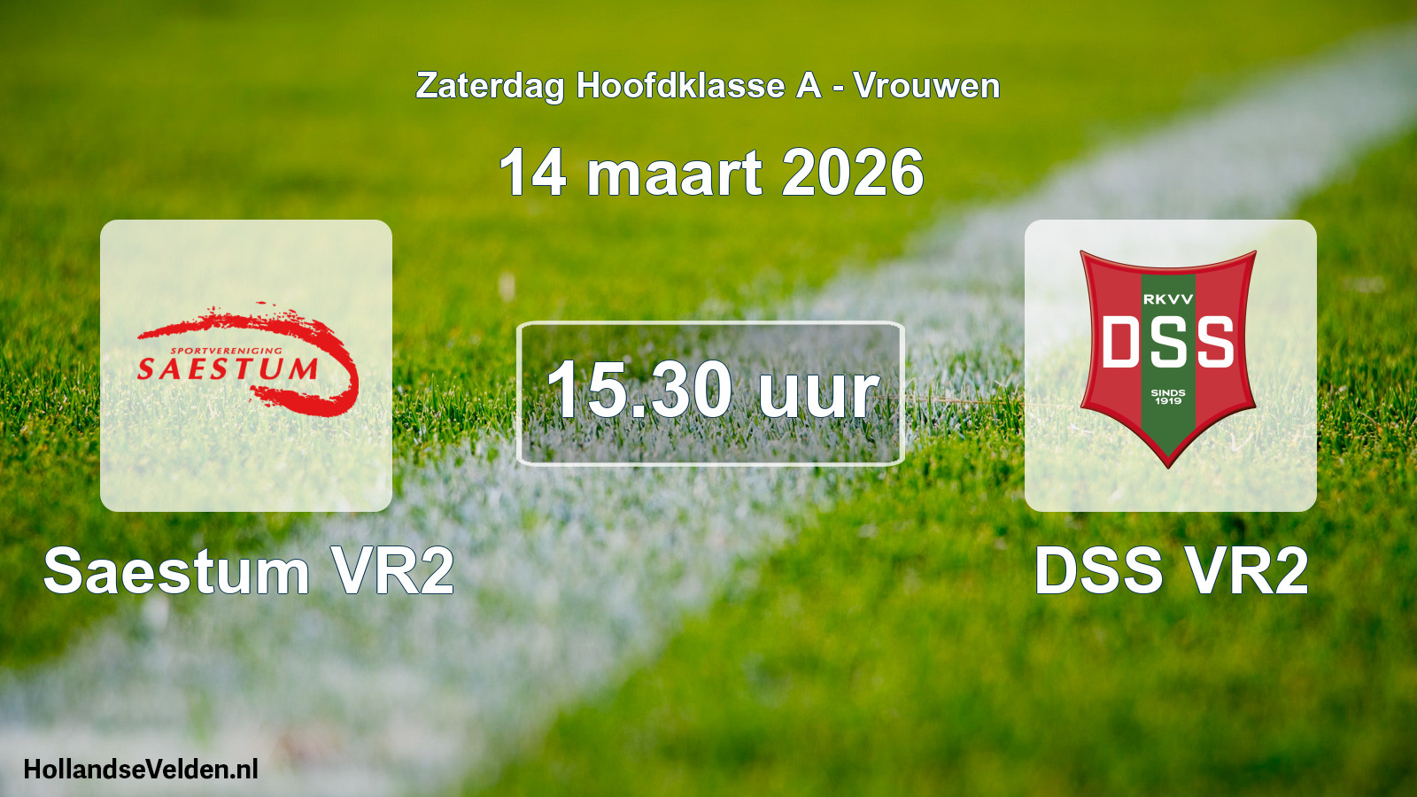 Scheduled Match: Saestum VR2 - DSS VR2 (14 March 2026)