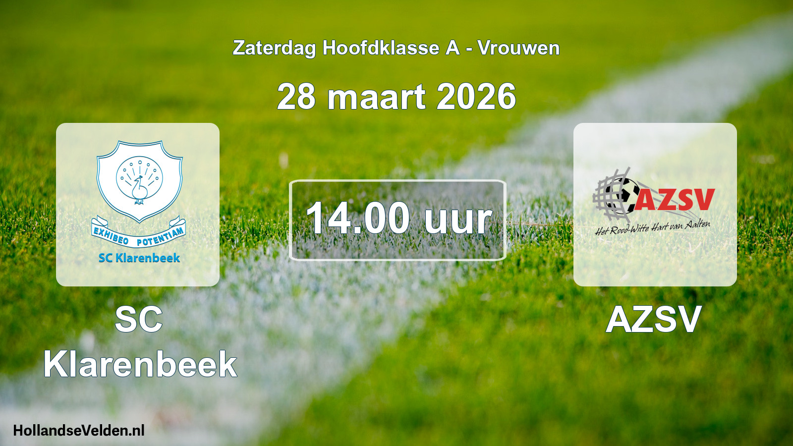 Scheduled Match: SC Klarenbeek - AZSV (28 March 2026)