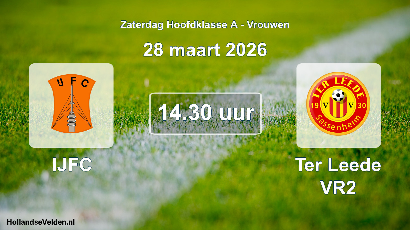 Scheduled Match: IJFC - Ter Leede VR2 (28 March 2026)