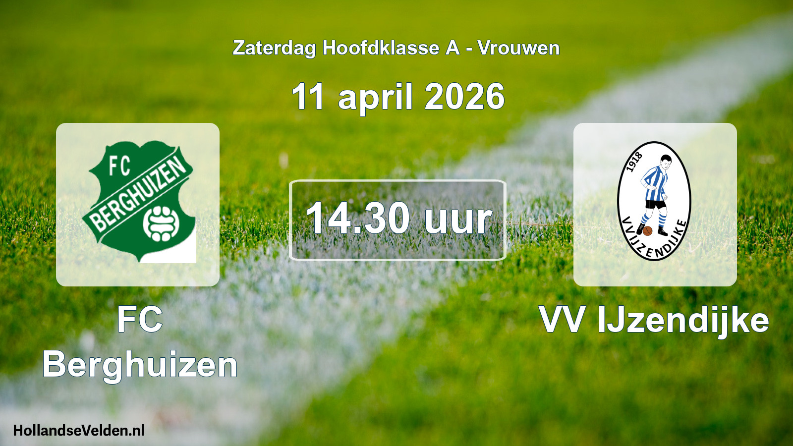 Scheduled Match: FC Berghuizen - VV IJzendijke (11 April 2026)