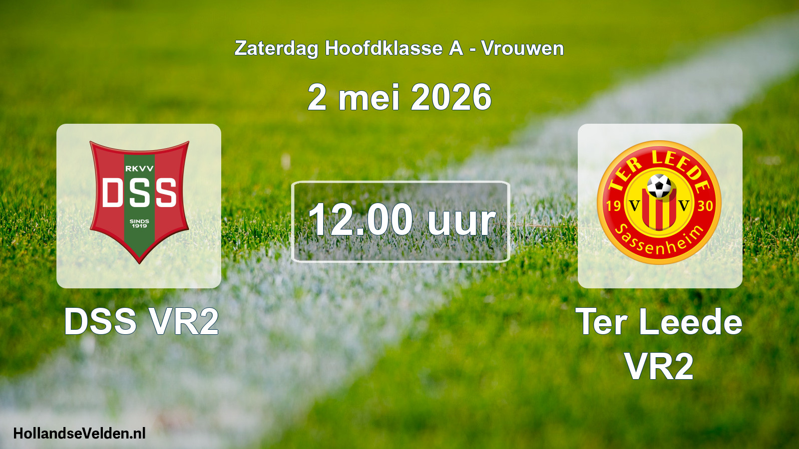 Geplande wedstrijd: DSS VR2 - Ter Leede VR2 (2 mei 2026)