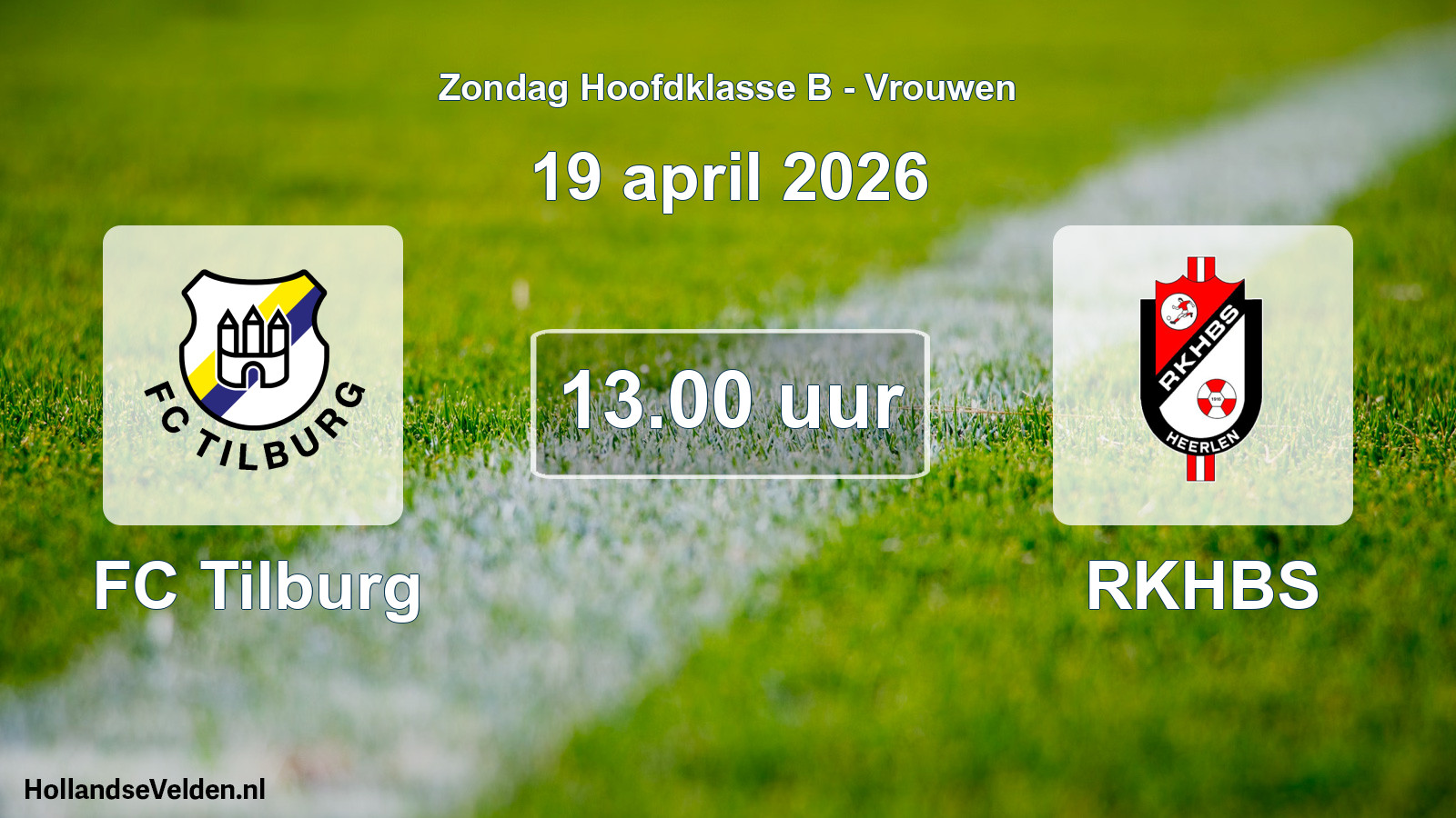 Scheduled Match: FC Tilburg - RKHBS (19 April 2026)