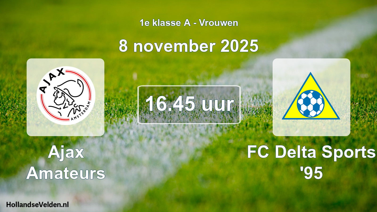 Geplande wedstrijd: Ajax Amateurs - FC Delta Sports '95 (8 november 2025)