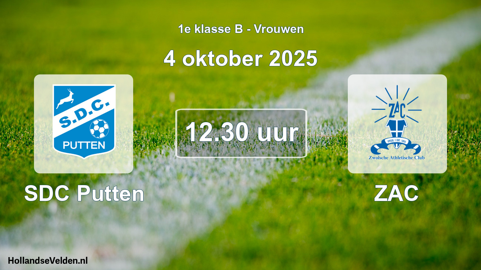 Scheduled Match: SDC Putten - ZAC (4 October 2025)