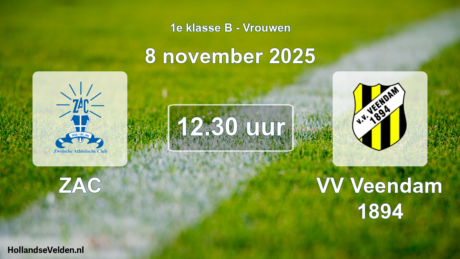 Scheduled Match: ZAC - VV Veendam 1894 (8 November 2025)