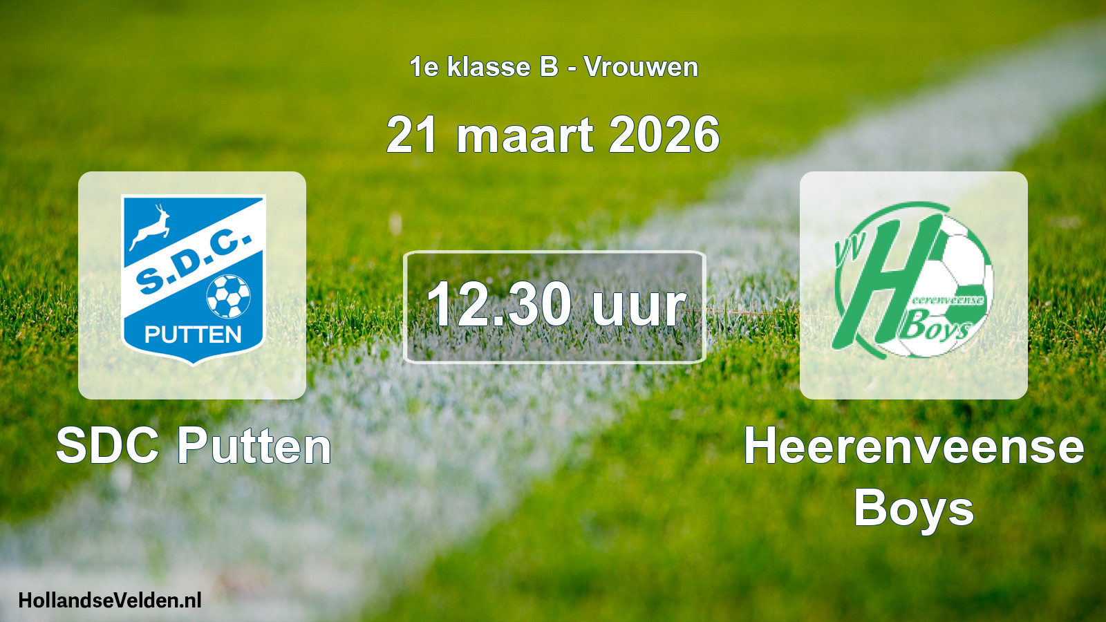 Scheduled Match: SDC Putten - Heerenveense Boys (21 March 2026)