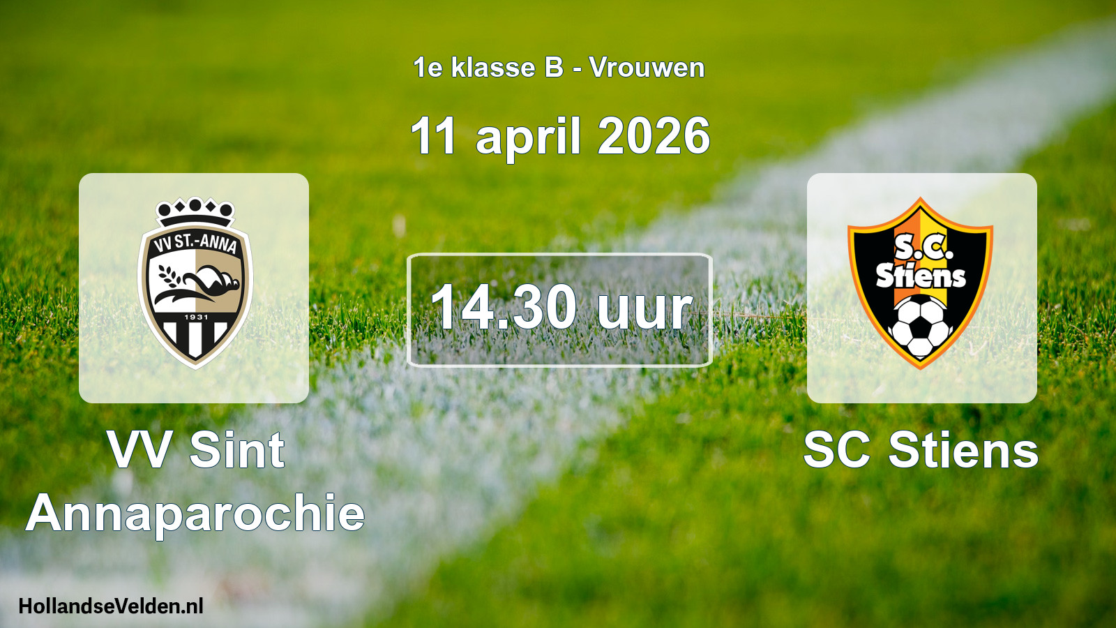 Scheduled Match: VV Sint Annaparochie - SC Stiens (11 April 2026)
