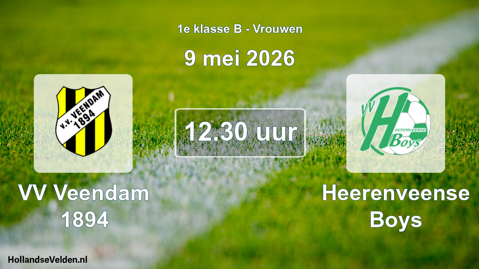 Scheduled Match: VV Veendam 1894 - Heerenveense Boys (9 May 2026)
