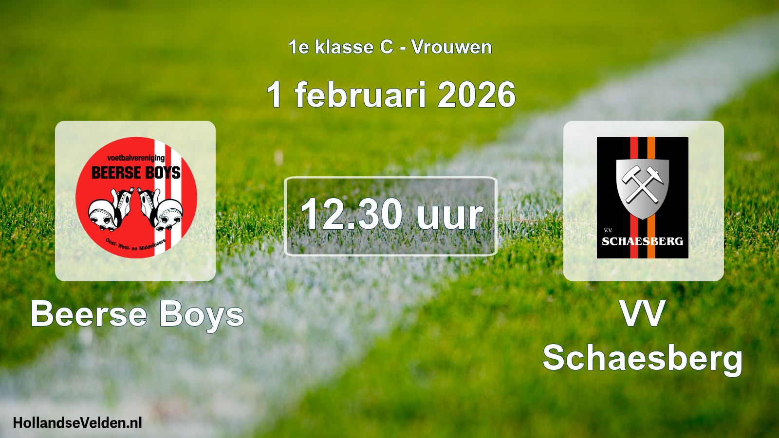 Scheduled Match: Beerse Boys - VV Schaesberg (1 February 2026)