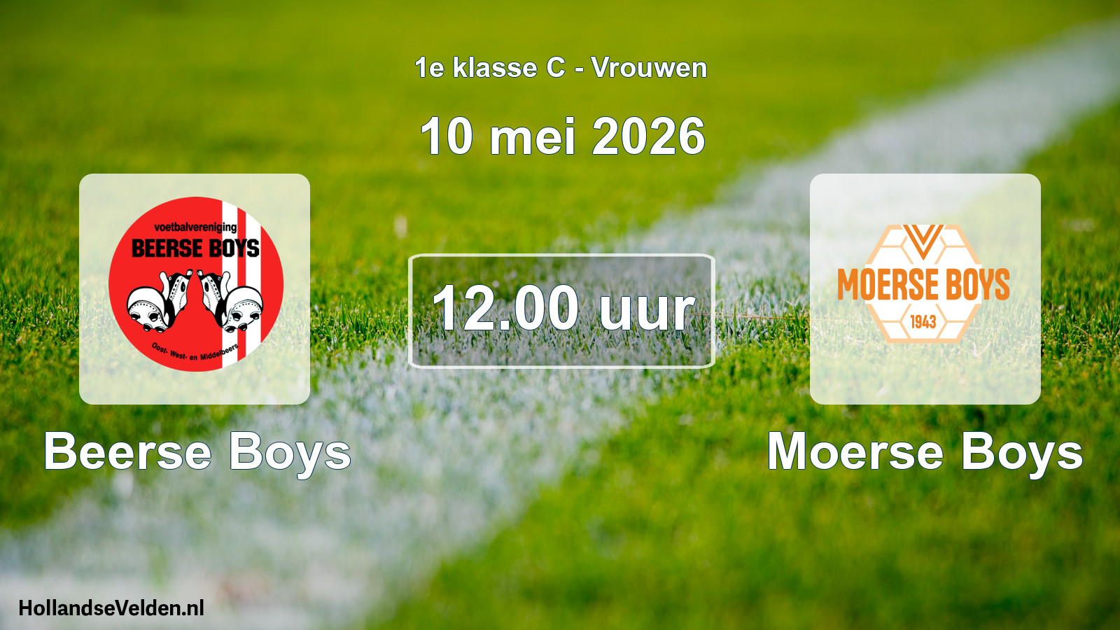 Scheduled Match: Beerse Boys - Moerse Boys (10 May 2026)