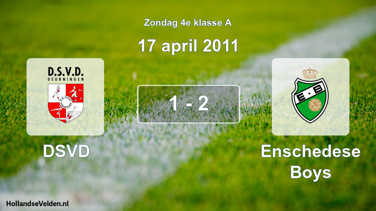Total number of matches played: DSVD - Enschedese Boys 1 - 2 (17 April 2011)